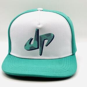 Dude Perfect Hat Cap Snap Back One Size Green White Mens Sports Baseball